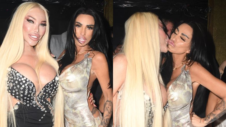 Katie Price całuje się z żywą Barbie