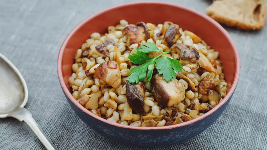 Kaszotto z podgrzybkami i natką pietruszki
