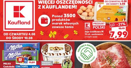 Kaufland najnowsza gazetka od czwartku 4 sierpnia. Promocje w Kaufland 4.08-10.08