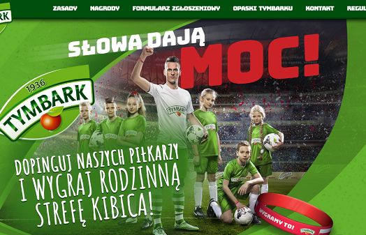 „Słowa dają moc” - Arkadiusz Milik w akcji Tymbarku zachęca do wspólnego kibicowania