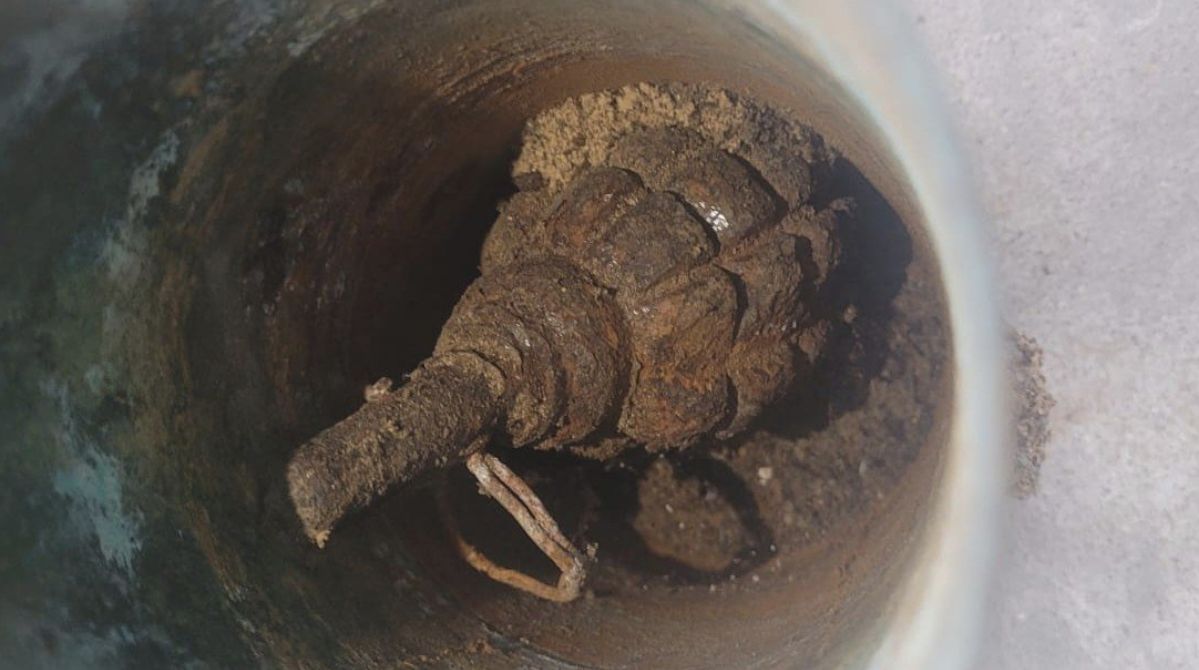 Gmina Wągrowiec: Granaty na strychu domu jednorodzinnego