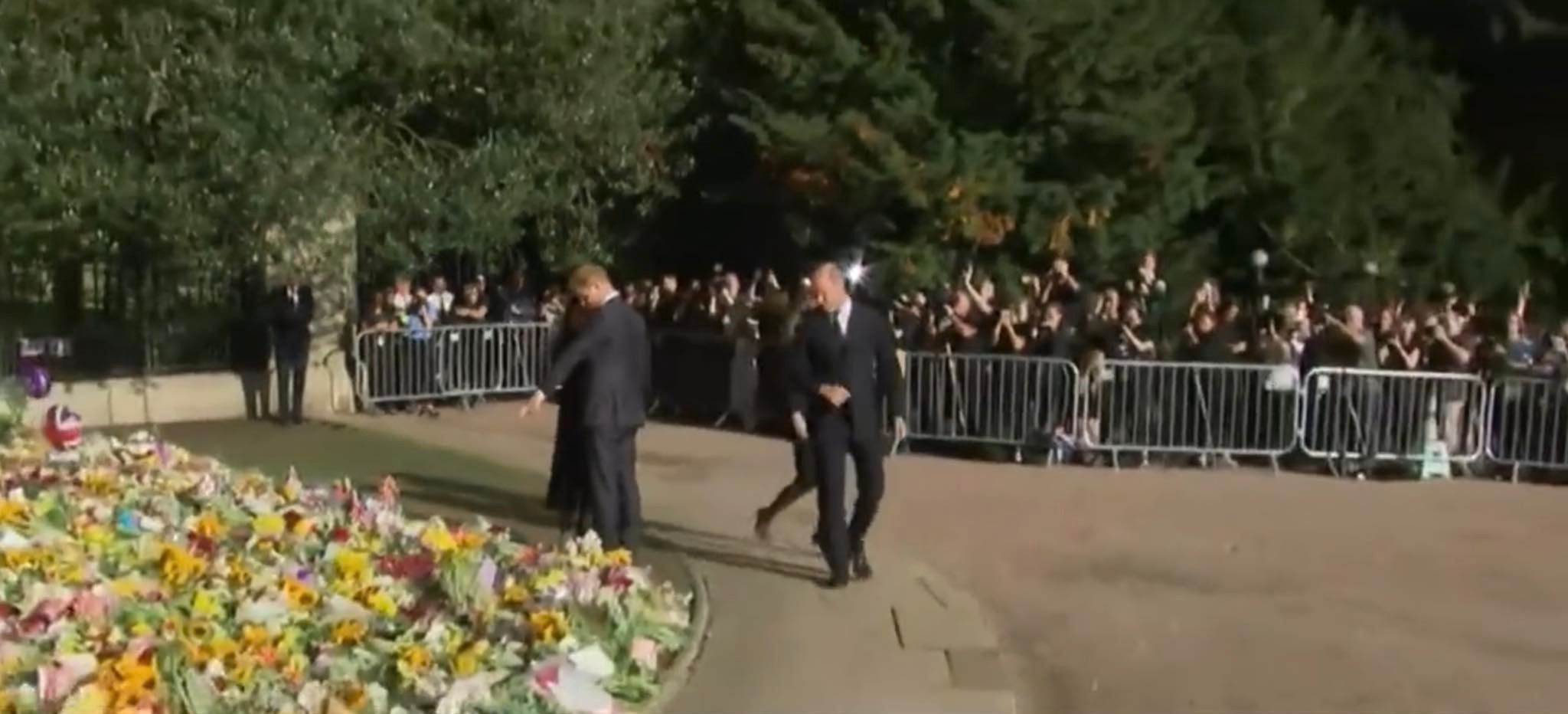 Książęta William i Harry z Kate Middleton i Meghan Markle w Windsorze