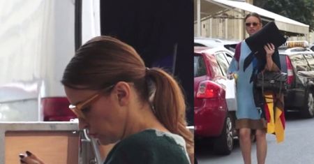Joanna Horodyńska na śniadaniu na mieście