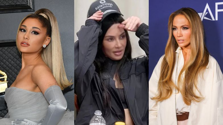 Prawdziwe włosy gwiazd. Tak Ariana Grande, Kim Kardashian i Jennifer Lopez wyglądają bez peruk i doczepów