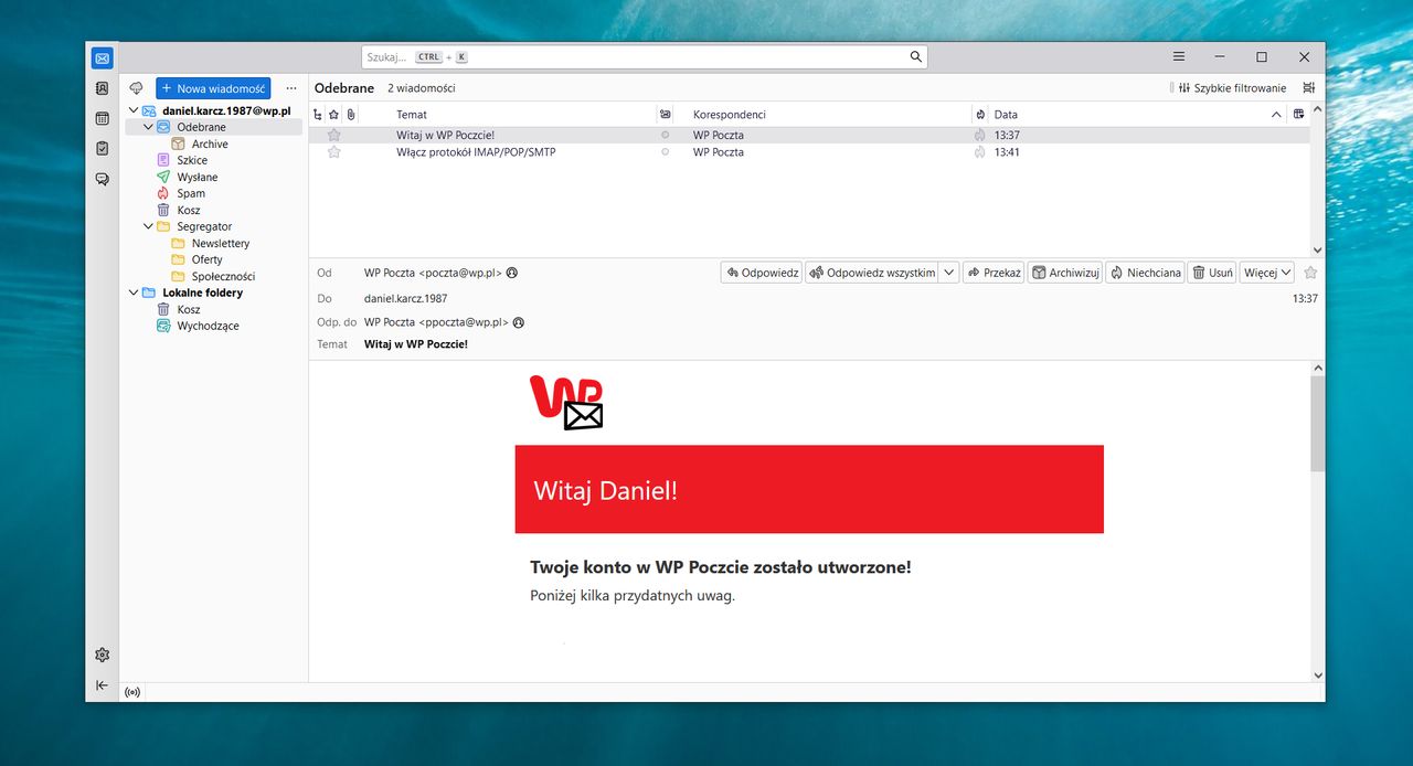 WP Poczta jak skonfigurowa e mail w Thunderbirdzie