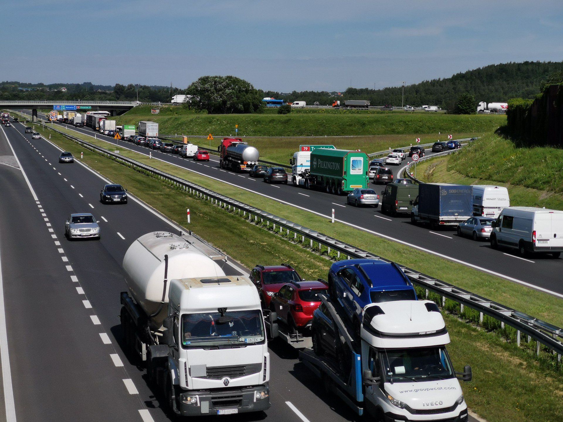 20.07.2024 Chrzanów
Autostrada A4 łącząca Małopolskę ze Śląskiem 
fot. Sławomir Bromboszcz / Polska Press / Gazeta Krakowska
