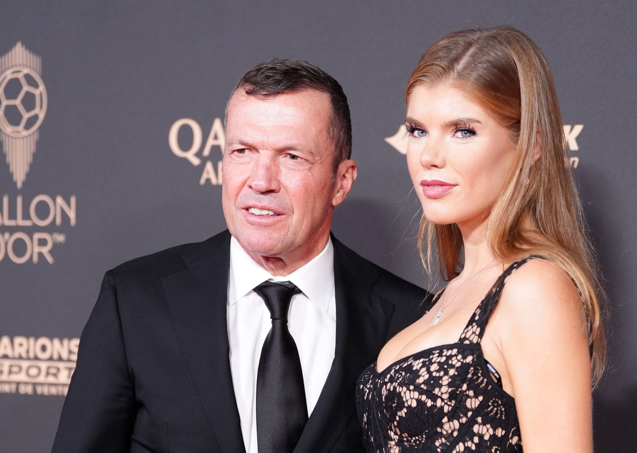 Lothar Matthaus i Theresa Sommer na gali Złotej Piłki