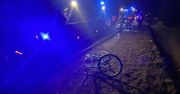 Potrącenie rowerzysty w miejscowości Karsy [Zdjęcia]