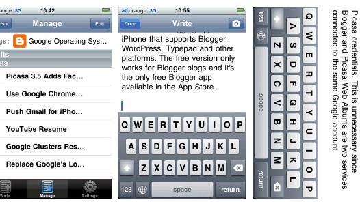 Twórz bloga w Blogger.com z poziomu iPhone 1