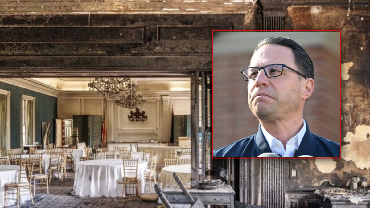 Podpalono rezydencję gubernatora Pensylwanii.