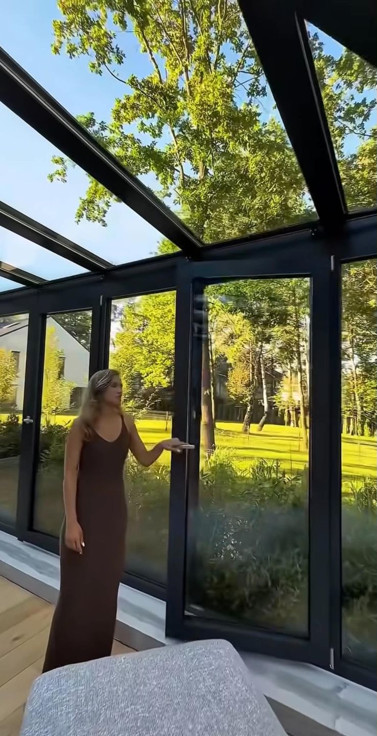 Agnieszka Kaczorowska chwali się ogrodem zimowym