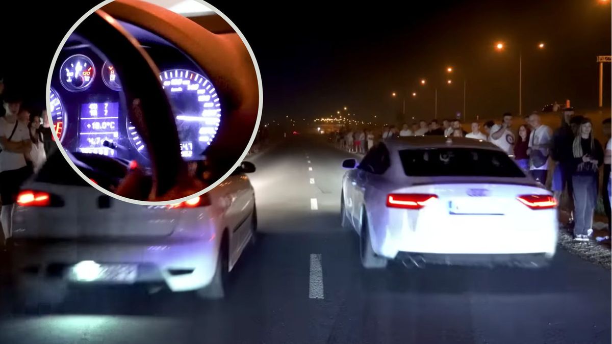 nielegalne wyścigi z zawrotną prędkością ulicami Warszawy