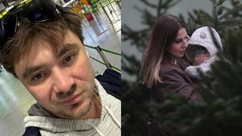 Daniel Martyniuk strzela groźne miny na lotnisku. Przyleci na święta do żony i syna? (FOTO)