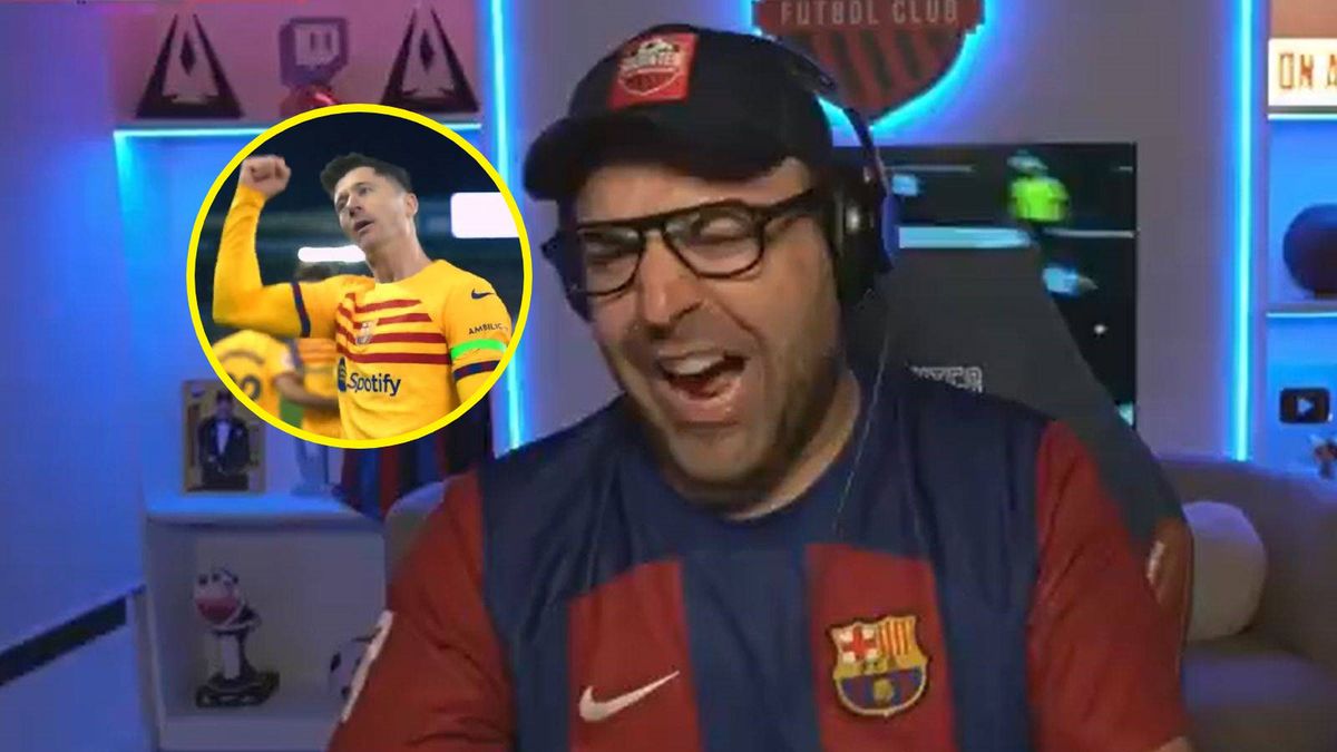 Na zdjęciu: Gerard Romero, w kółeczku Robert Lewandowski