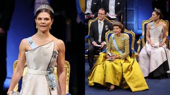 Księżniczka Wiktoria i króla Sylwia BIJĄ PO OCZACH BOGACTWEM podczas ceremonii wręczenia Nagrody Nobla. Robią wrażenie?