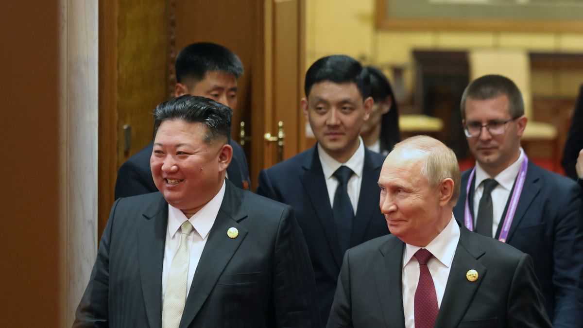 Kim Dzong Un i Władimir Putin