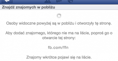 Nowa funkcja w Facebooku dla Androida i iOS - pobliscy znajomi