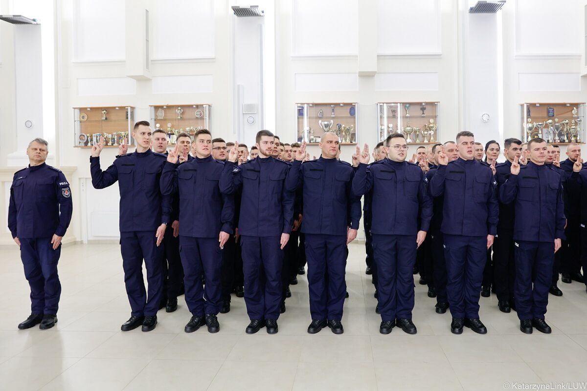 ślubowanie nowych policjantów lublin styczeń 2023
