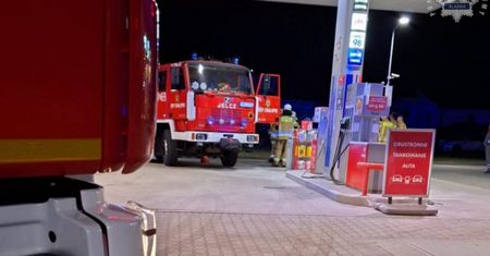 Podpalenie policjantów na Orlenie. Oto co znaleźli przy obywatelu Czech