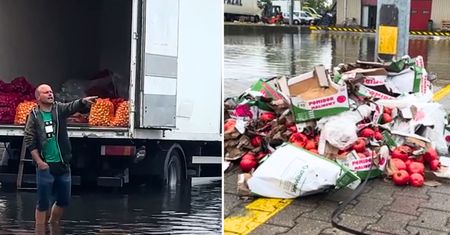Potężne straty handlarzy po ulewie. Giełda w Broniszach pod wodą