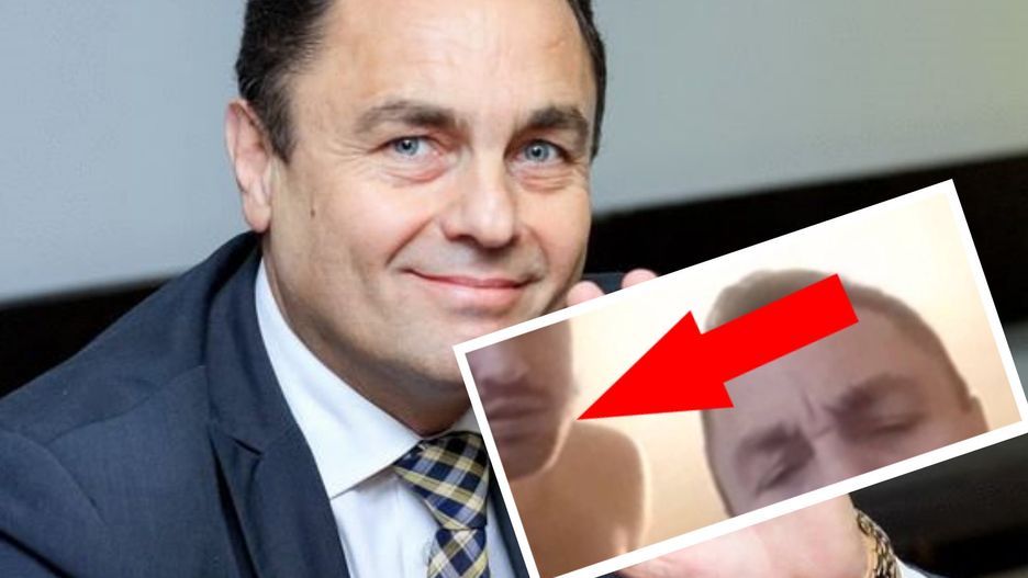 Internauci zwrócili uwagę na nagiego towarzysza polityka Petrasa Gražulisa