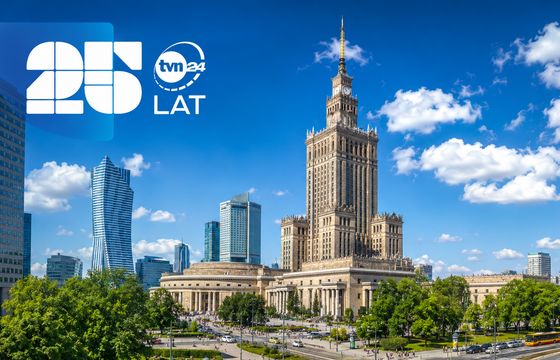 Wielki finał urodzinowej trasy TVN24 przed Pałacem Kultury i Nauki w Warszawie
