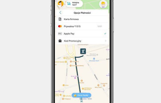 W mytaxi można już płacić poprzez Apple Pay