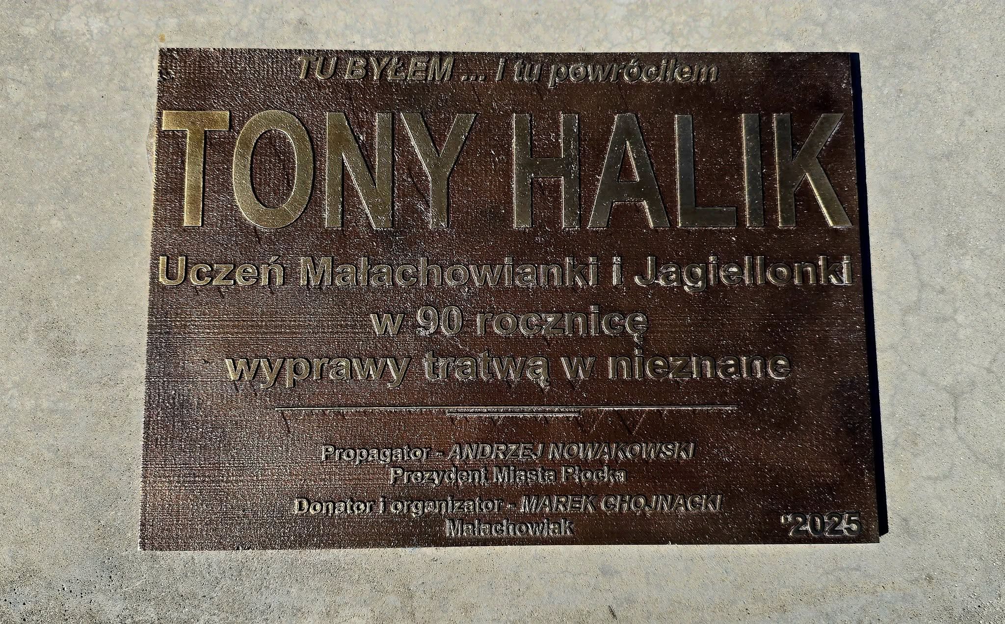 Tony Halik na Bulwarach Wiślanych 