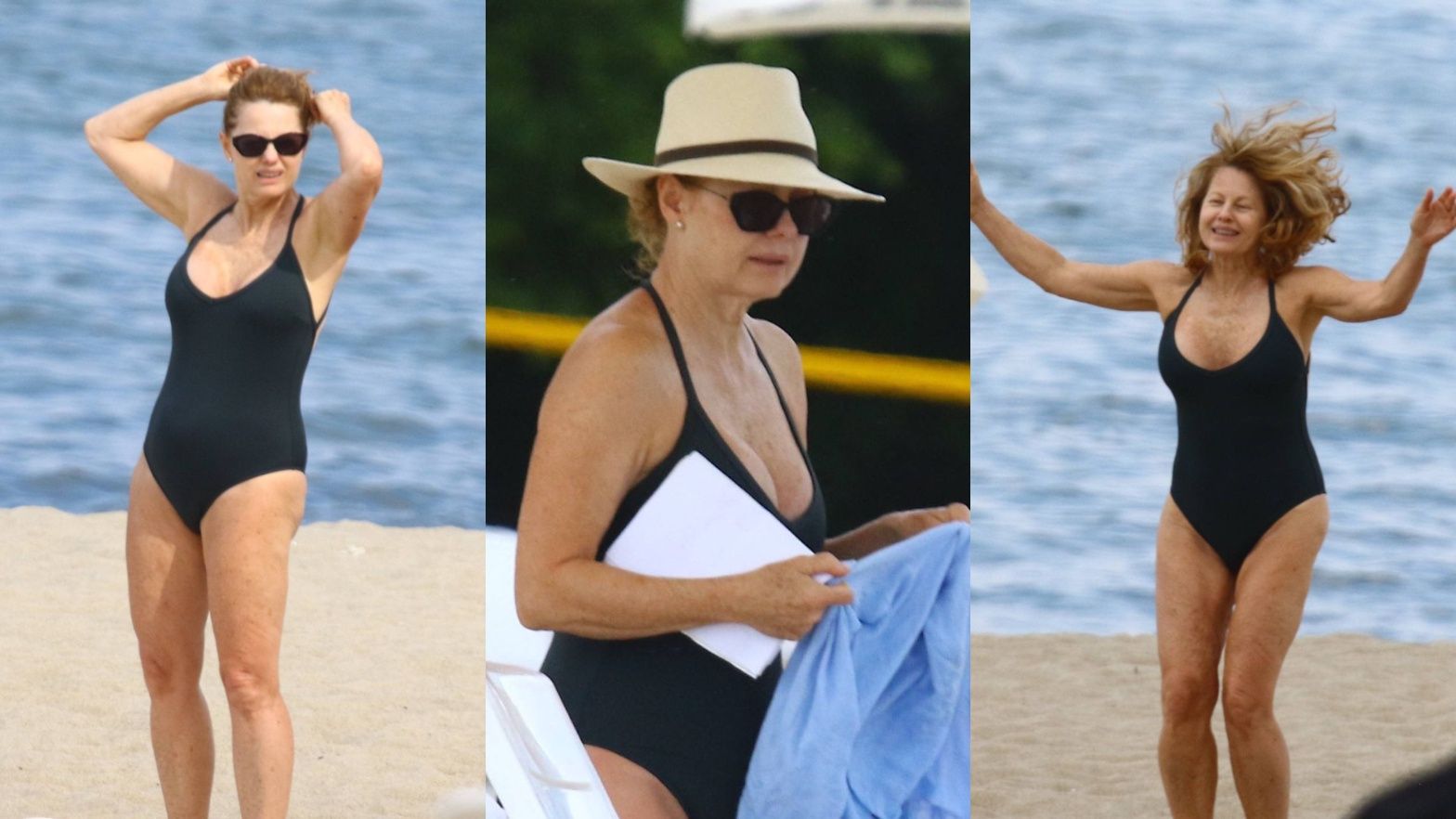Ewa Skibińska na plaży w Sopocie 