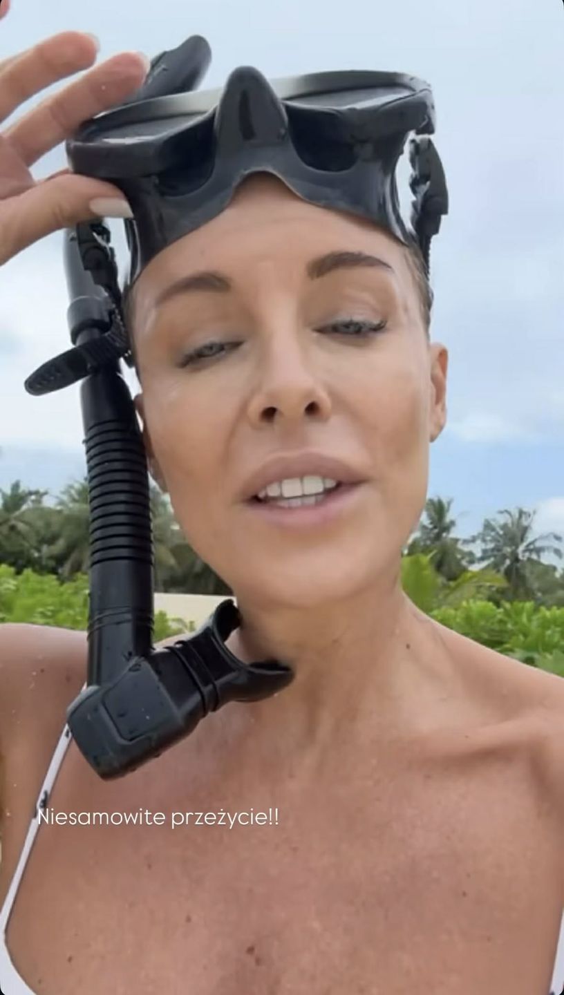 Małgorzata Rozenek relacjonuje rajskie wakacje na Malediwach