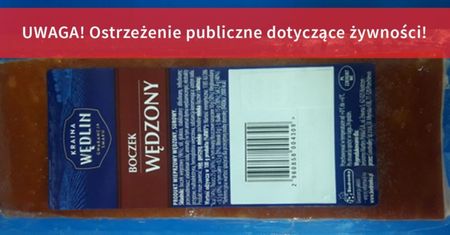 GIS wycofuje partię boczku wędzonego. Jeśli masz go w domu, oddaj do sklepu