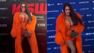 Laluna eksponuje POKAŹNY DEKOLT na ściance KSW. Lubicie jej styl? (FOTO)