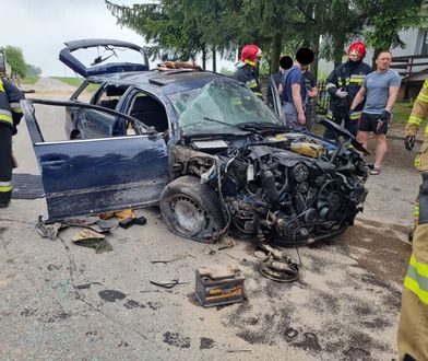 Lubelszczyzna. Tajemniczy wypadek. Auto uderzyło w kościelny mur