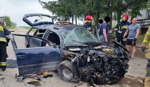 Lubelszczyzna. Tajemniczy wypadek. Auto uderzyło w kościelny mur