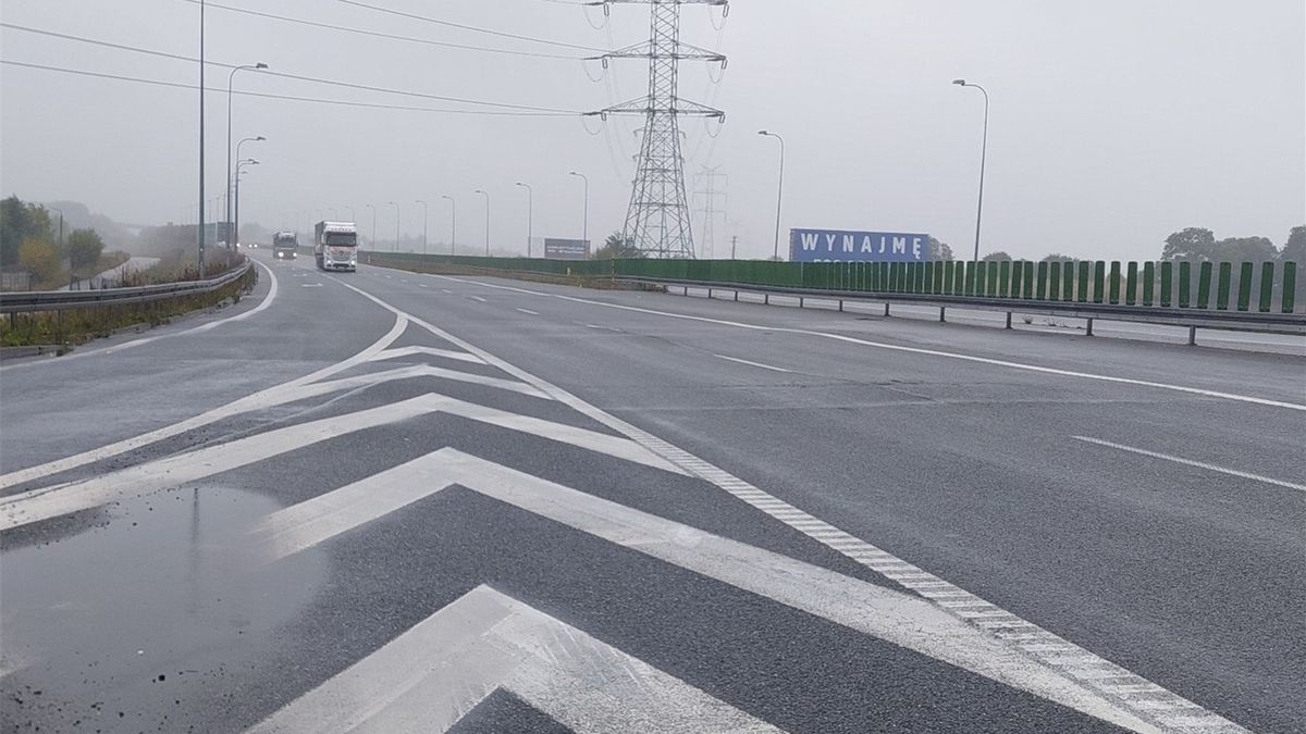 Uszkodzona autostrada A1