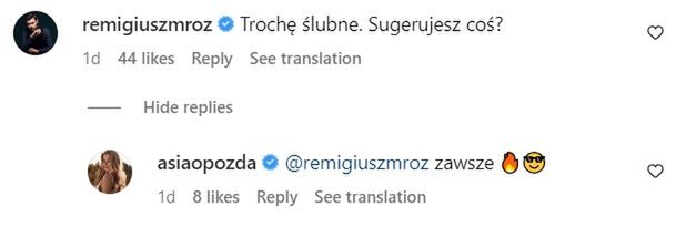 Mróz i Opozda na Instagramie