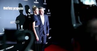 Michał Żebrowski na pokazie Mariusza Przybylskiego