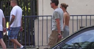 Ibisz z młodszą o 17 lat dziewczyną na spacerze