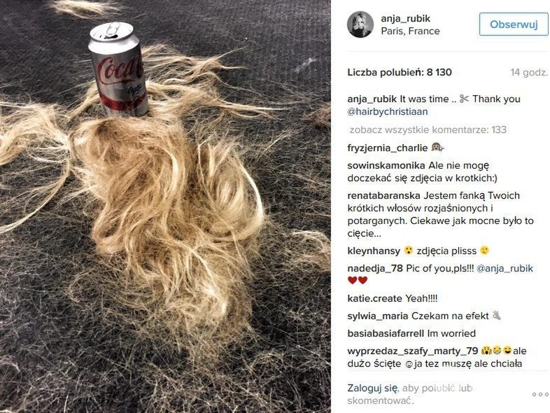 Anja Rubik ścięła włosy