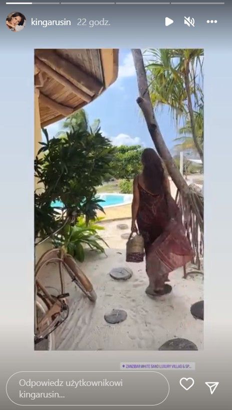 Kinga Rusin na Zanzibarze