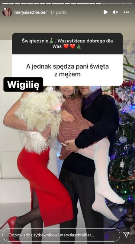 Marianna Schreiber odpowiada na pytania w Wigilię