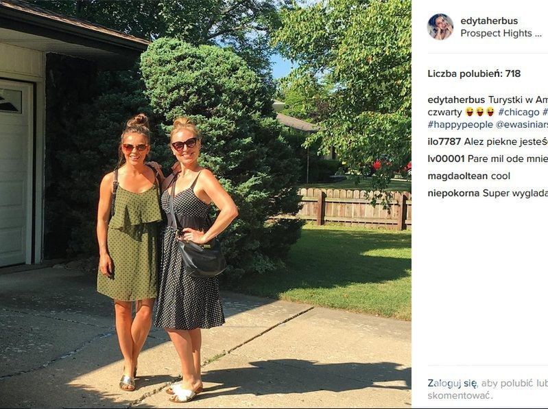 Edyta Herbuś na wakacjach w USA