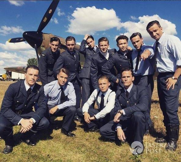 Antek Królikowski na planie filmu Dywizjon 303