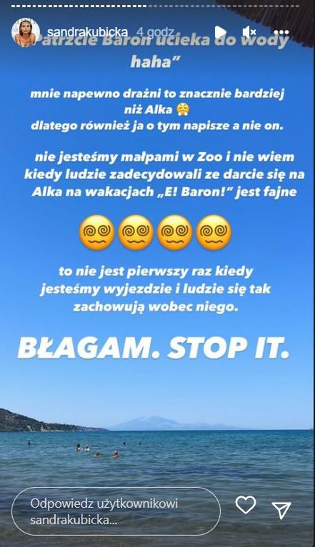 Sandra Kubicka narzeka na zachowanie Polaków na wakacjach