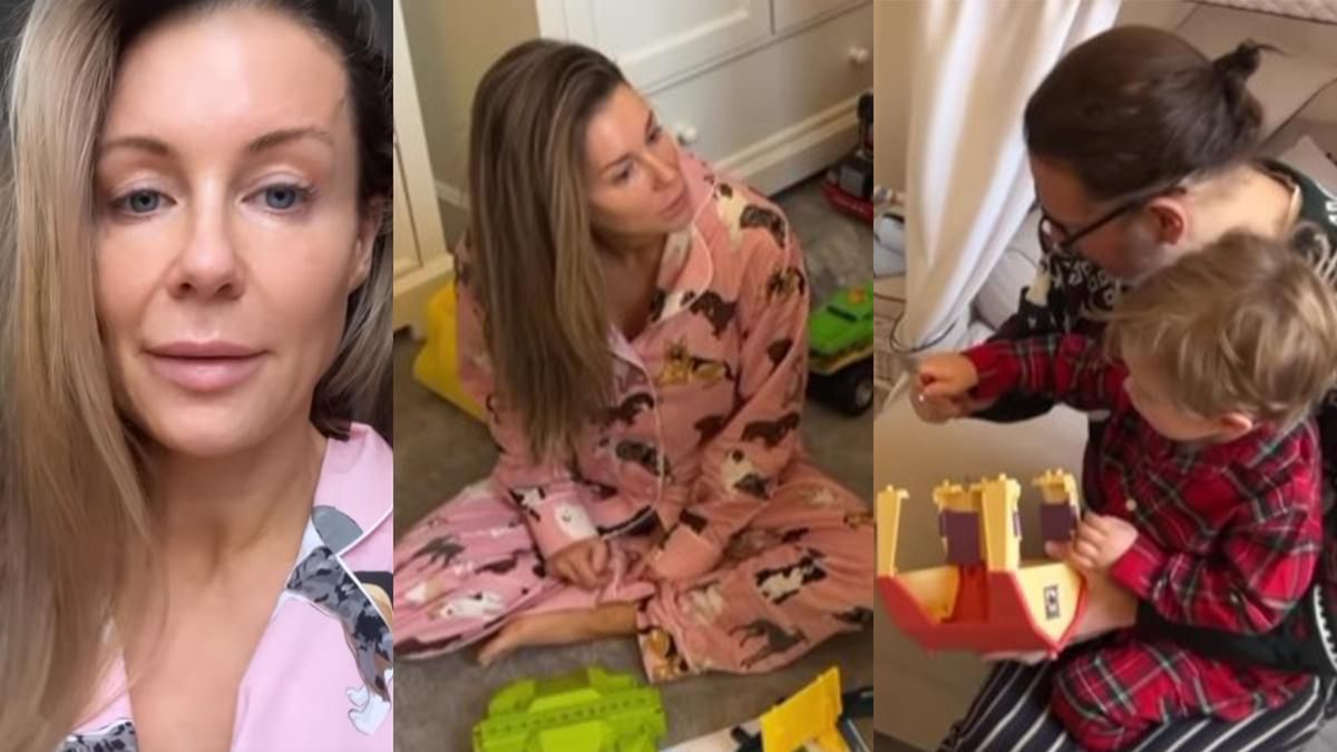 Małgorzata Rozenek relacjonuje święta w piżamach