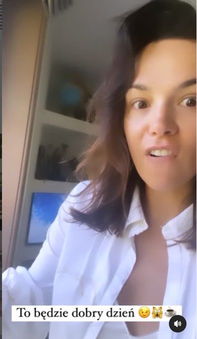 Paulina Krupińska oblała się kawą