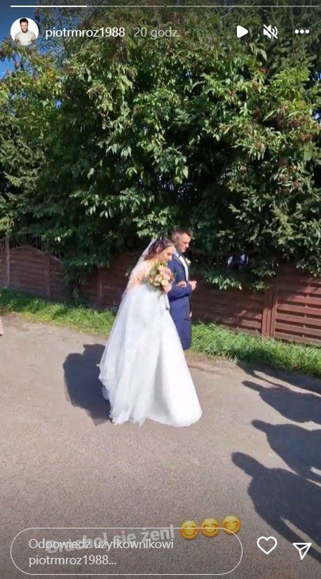 Piotr Mróz pokazał materiały z wesela