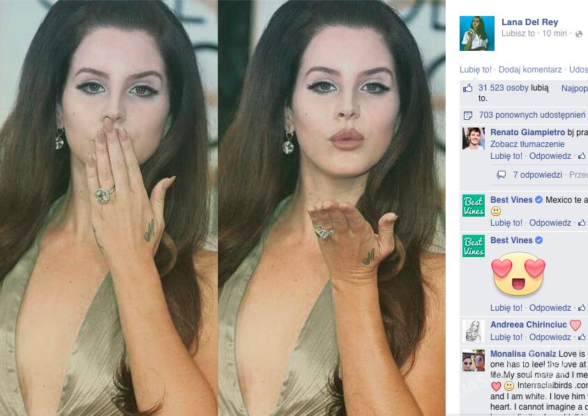 Lana Del Rey na Złotych Globach