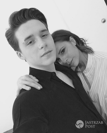 Brooklyn i Victoria Beckham na planie sesji do Vogue - Instagram