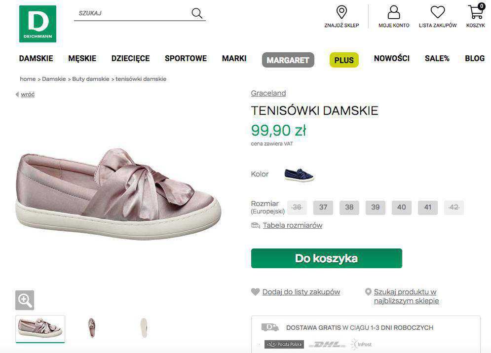 Różowe buty z kokardką